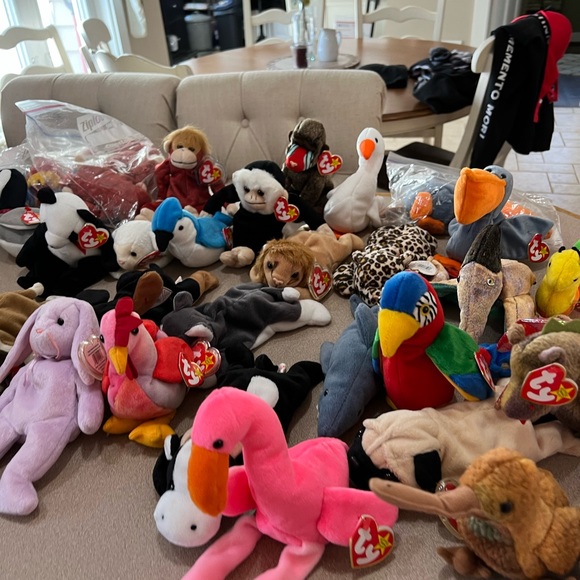 Grab Bag of 10 misc Beanie Babies NEW - Picture 1 of 4